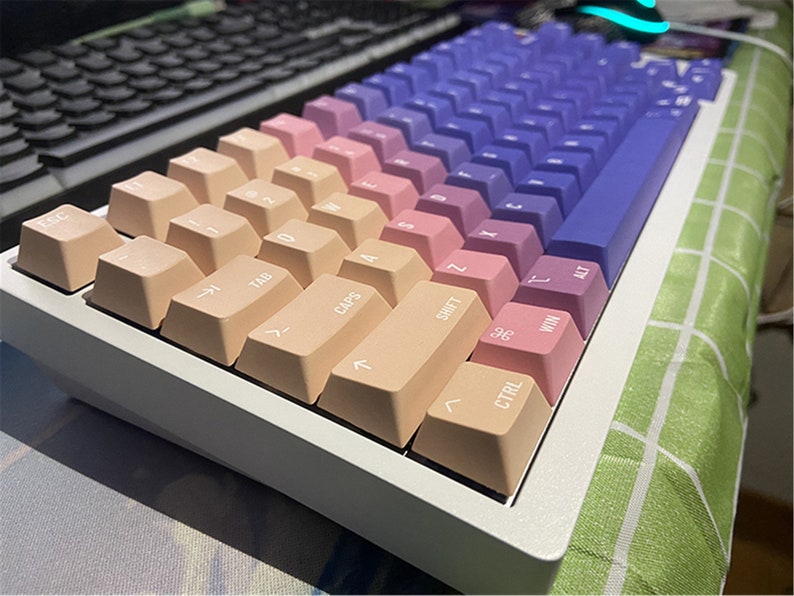 130pcs Unicorn Keycaps Pastel Keycap Set Cherry Height Etsy