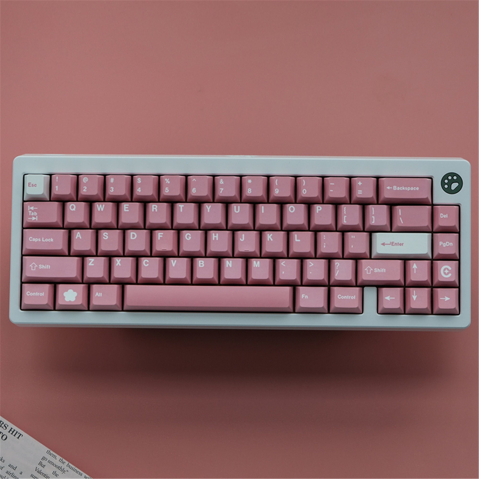 Peach Blossom Theme Keycap Set 120pcs/134pcs Pink Keycap Set Etsy