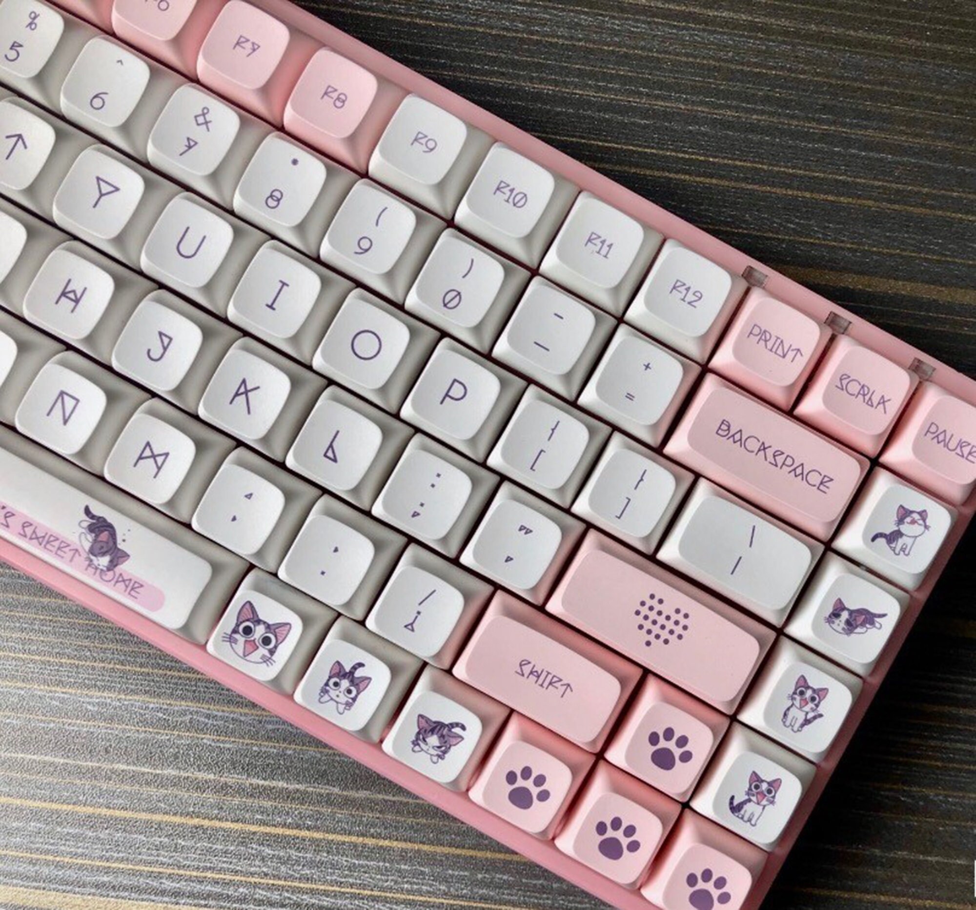 142 Cat Key Cap Set Cute Key Cap OEM Key Cap Personalized Etsy