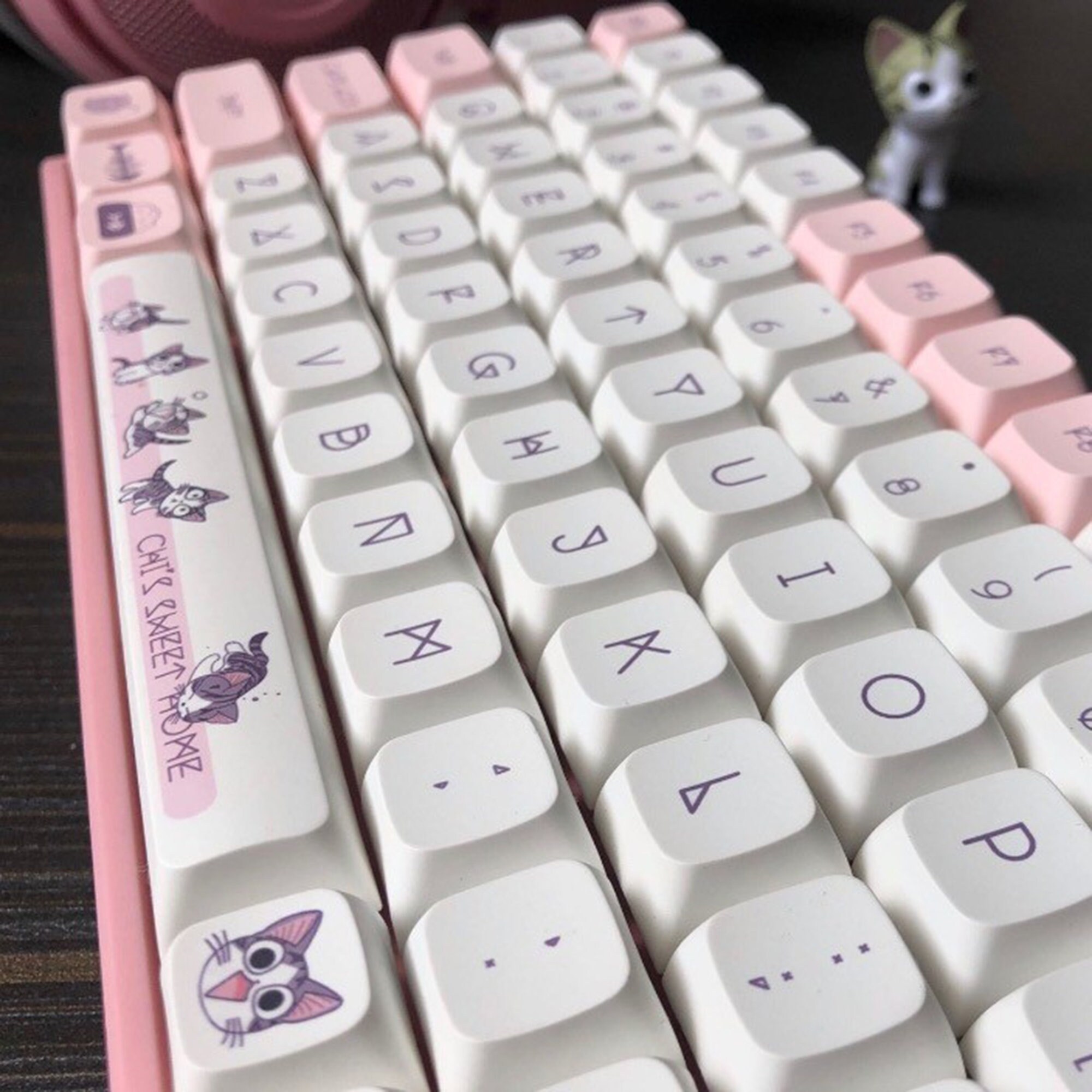142 Cat Key Cap Set Cute Key Cap OEM Key Cap Personalized Etsy