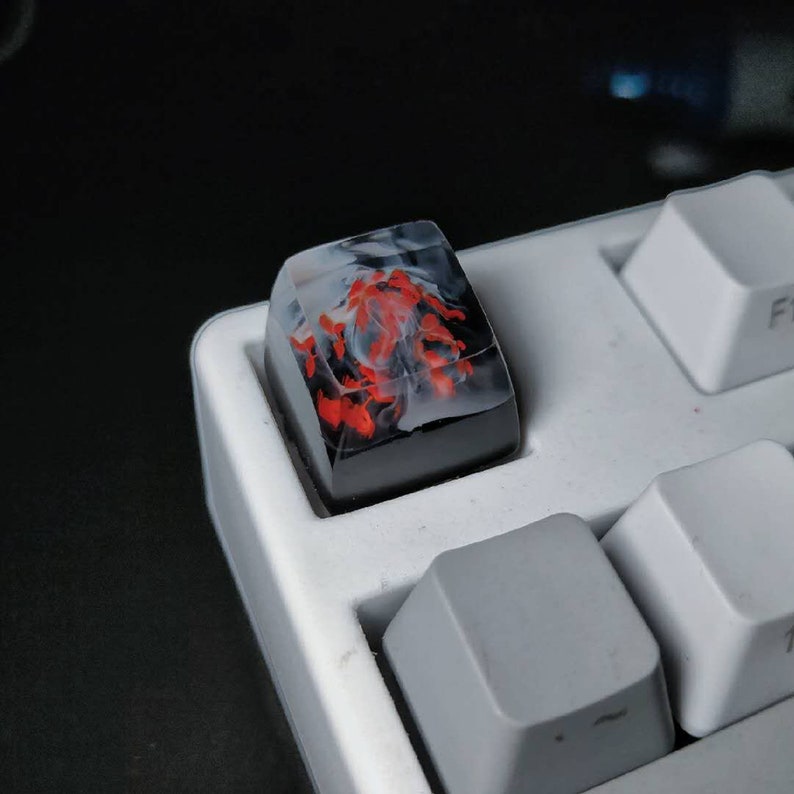 Volcano Resin Key Cap Personalized Key Cap ESC Mechanical keyboard Key Cap Keyboard Decoration. Mechanical Keyboard Accessories Key Cap