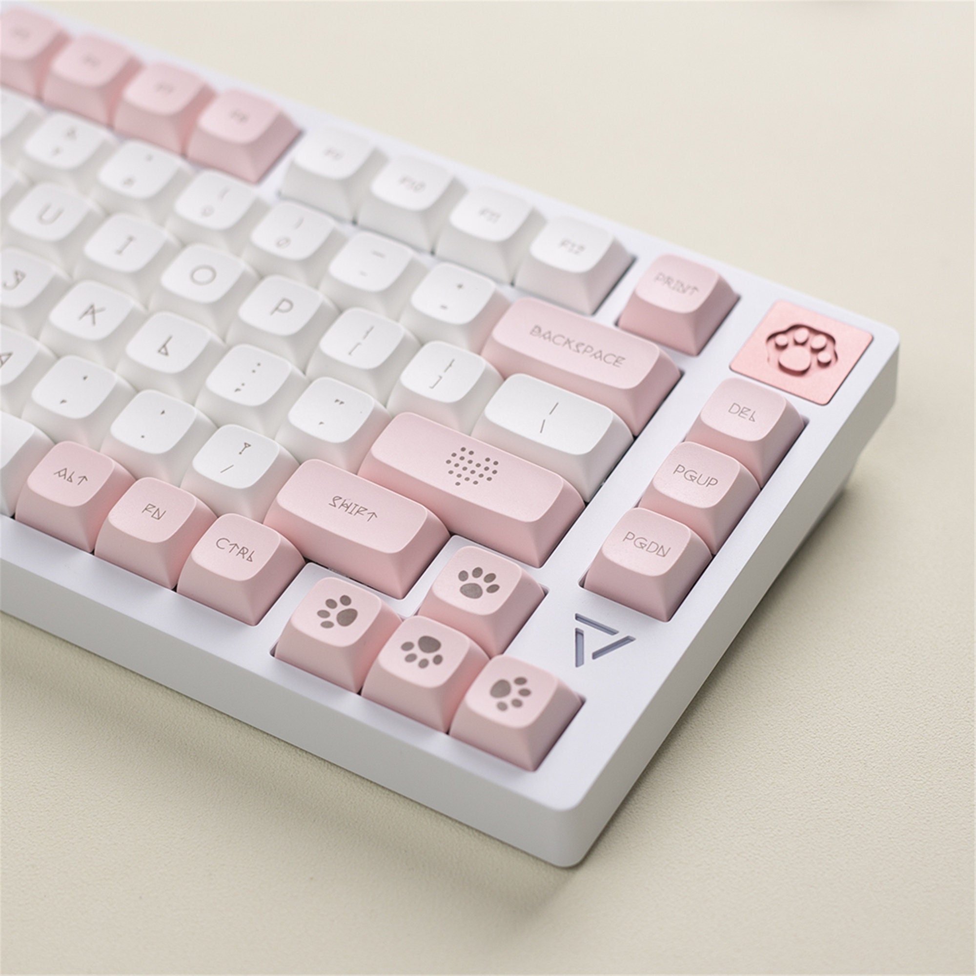Cat Keycap Set 139pcs Pink and White Keycap PBT Keycap XDA Etsy