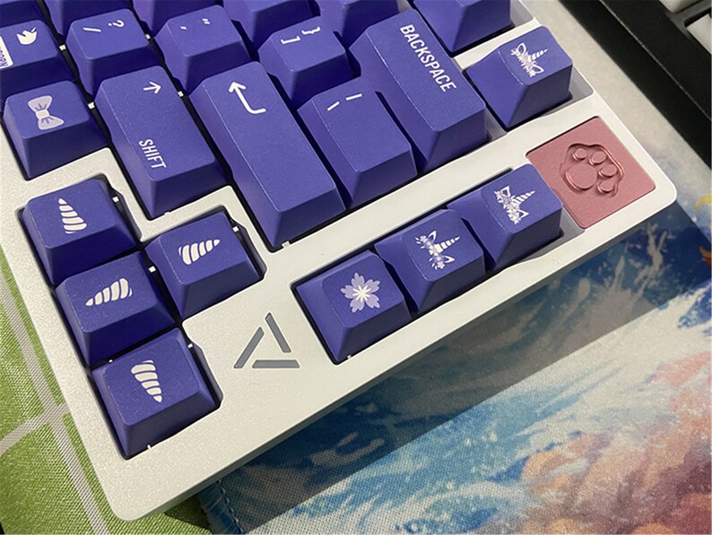 130pcs Unicorn Keycaps Pastel Keycap Set Cherry Height Etsy