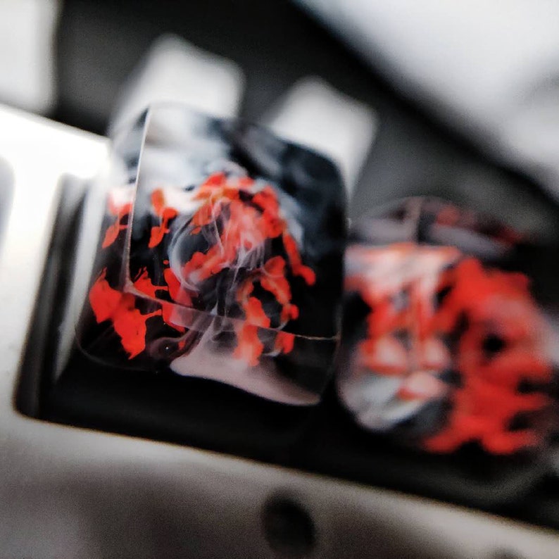 Volcano Resin Key Cap Personalized Key Cap ESC Mechanical keyboard Key Cap Keyboard Decoration. Mechanical Keyboard Accessories Key Cap