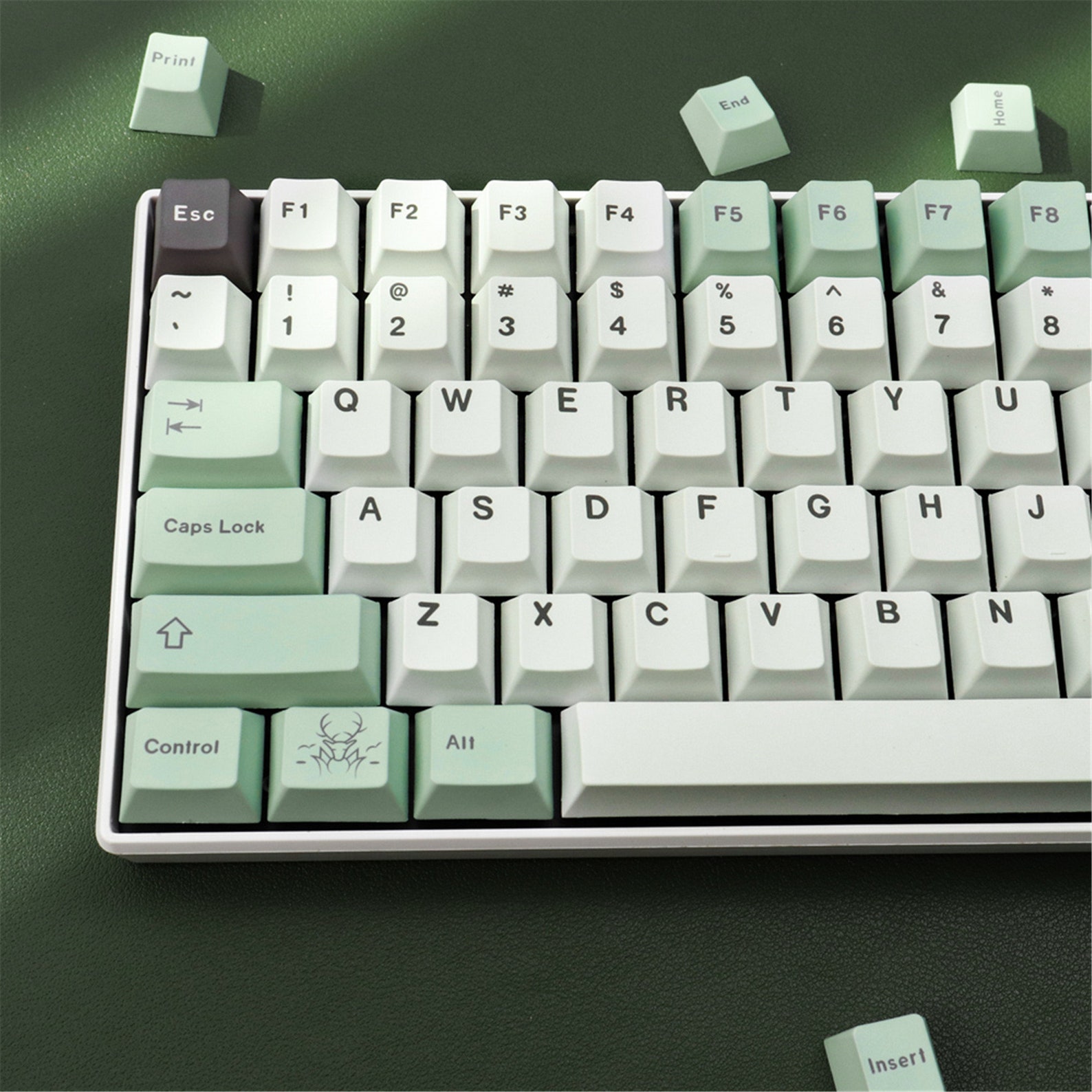 129pcs Light Green Keycaps GMK Keycap Set Cherry Height Etsy