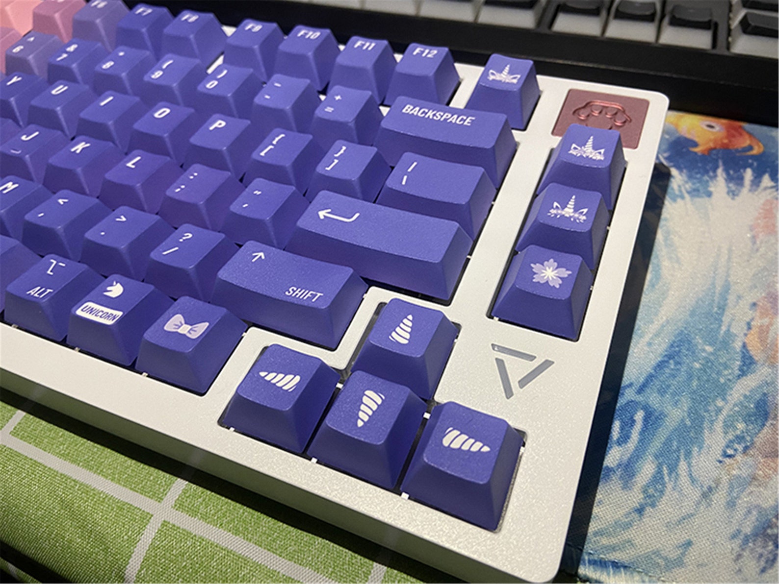 130pcs Unicorn Keycaps Pastel Keycap Set Cherry Height Etsy