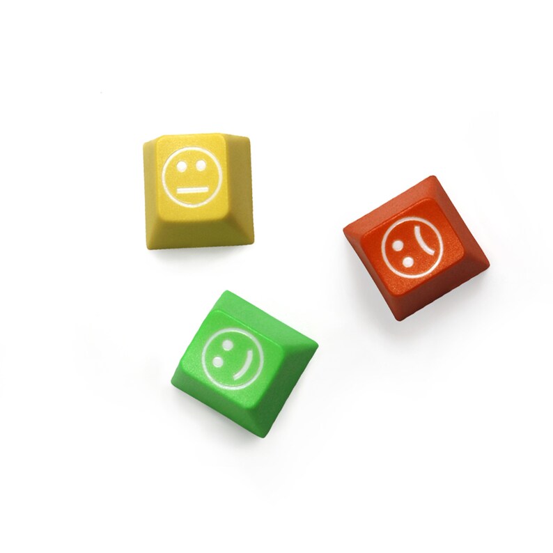 PBT Material Key Cap 5pcs Emoticon Key Cap Mechanical Keyboard Accessories Key Cap Keyboard Decoration. PBT Personalized Key Cap