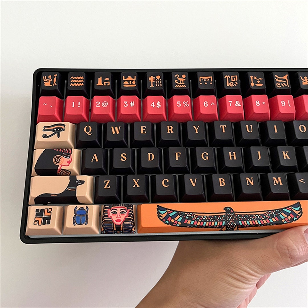 123PCS Ancient Egypt Theme Keycaps Set Hand Painted Retro Etsy