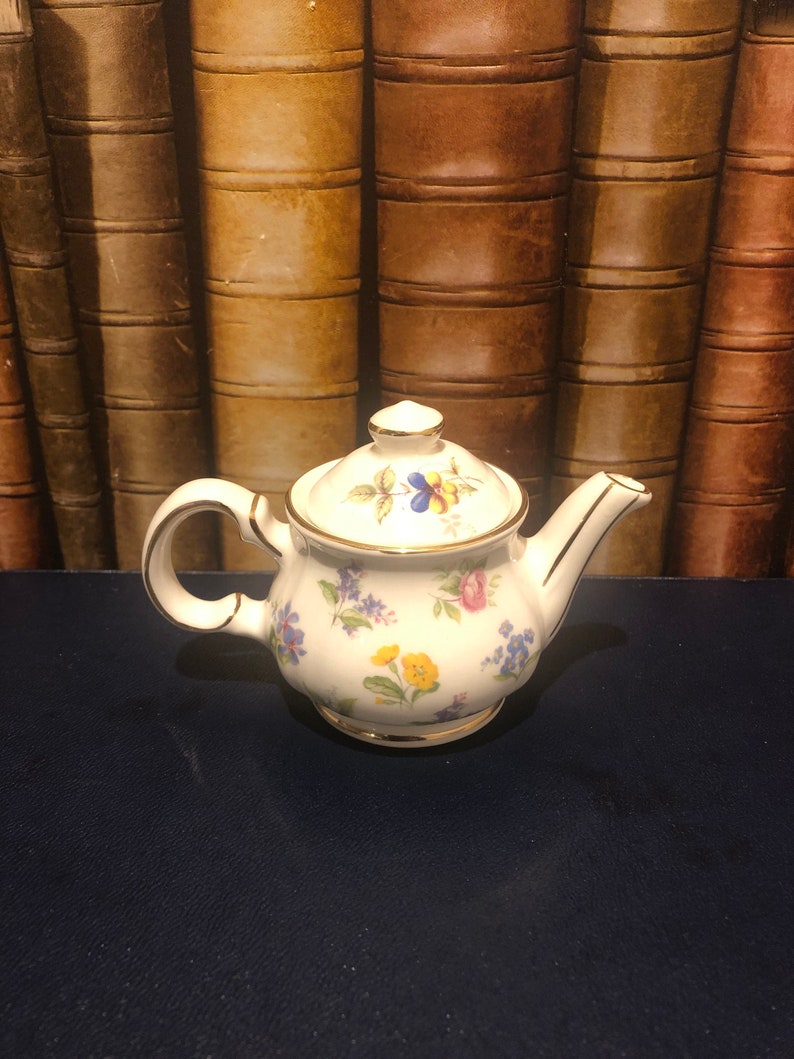 Miniature Sadler England floral teapot