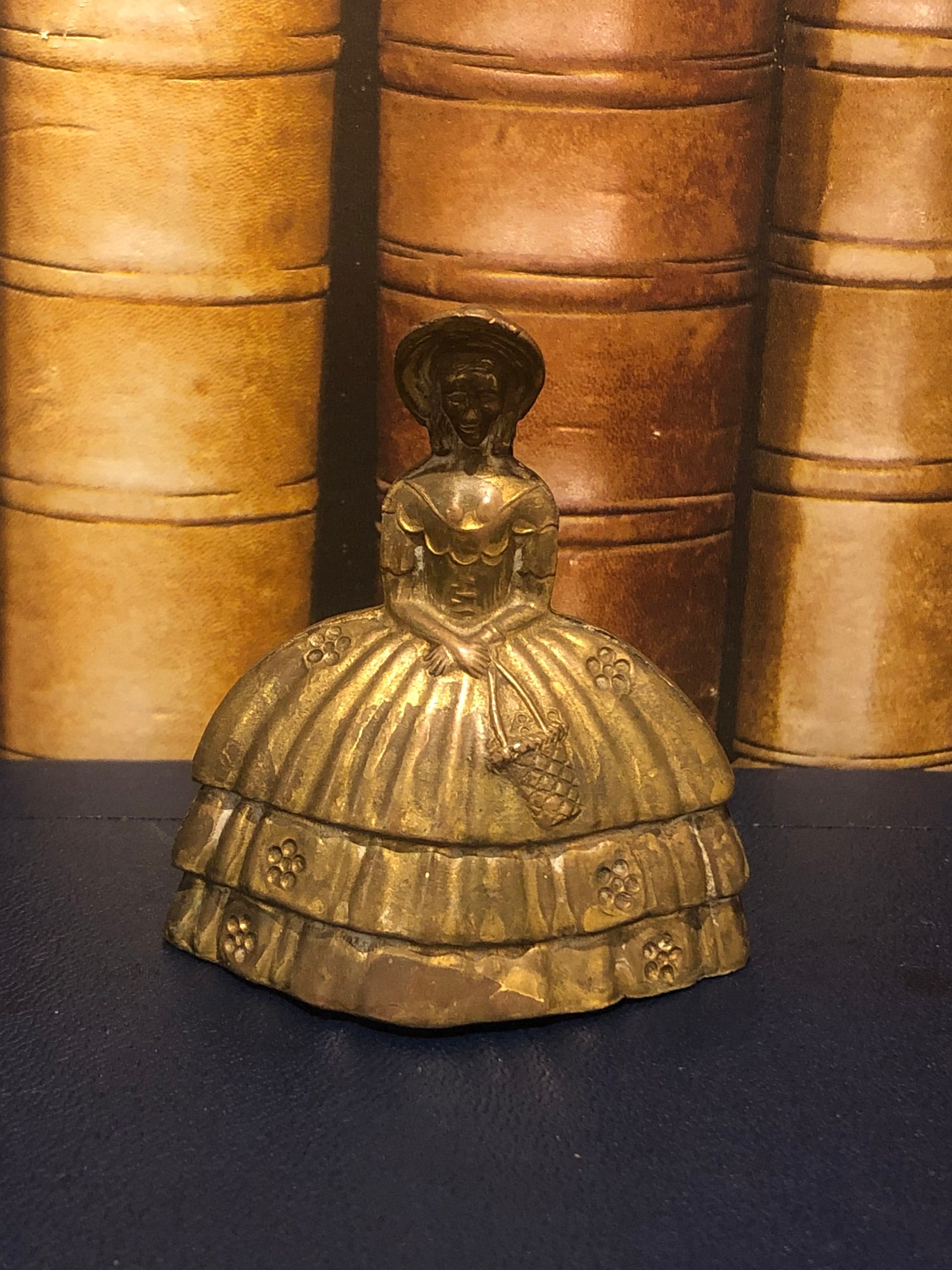 Vintage Brass Edwardian Lady Bell Etsy UK