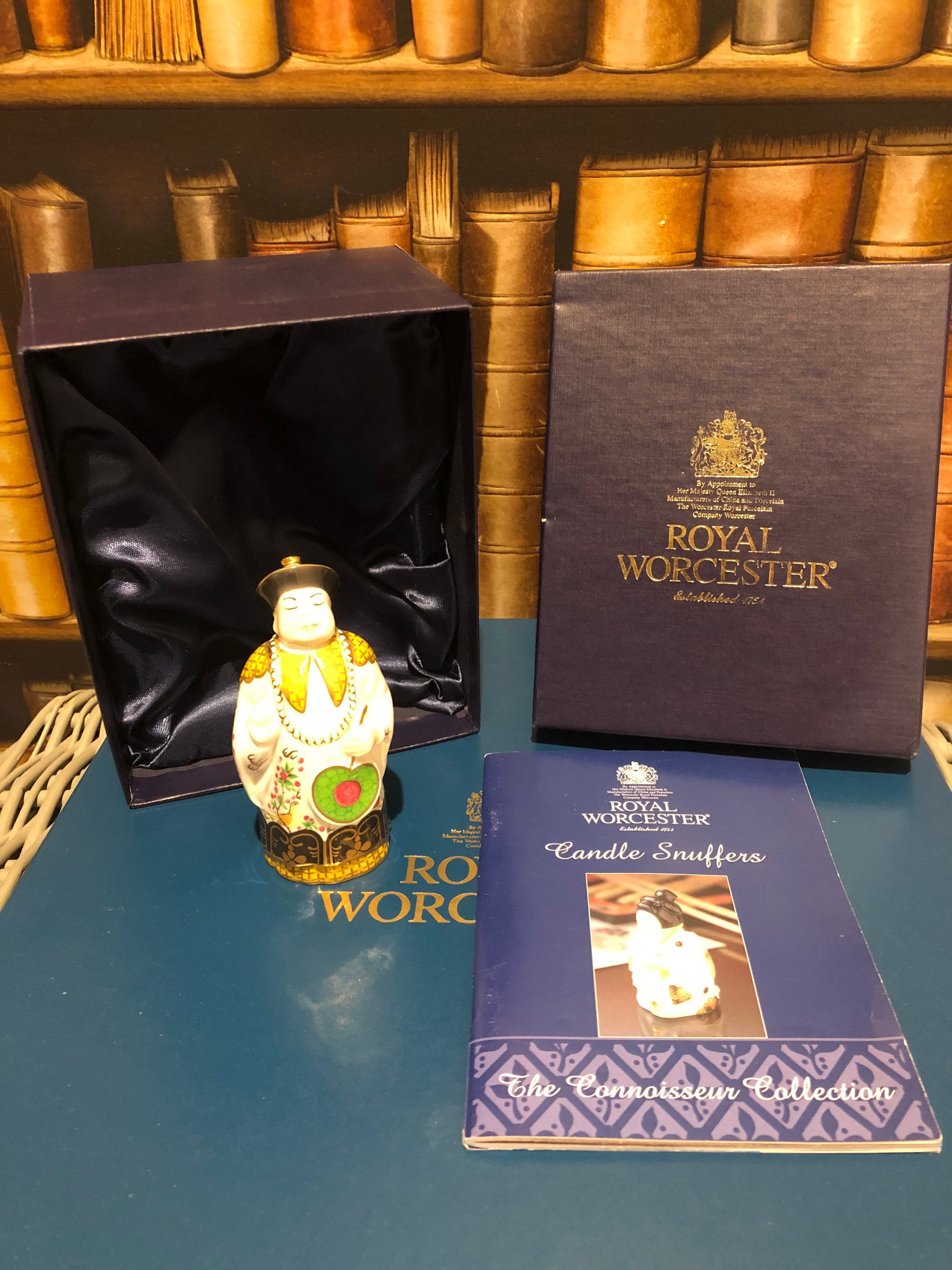 Vintage Boxed Royal Worcester Candle Snuffer The Mandarin Etsy
