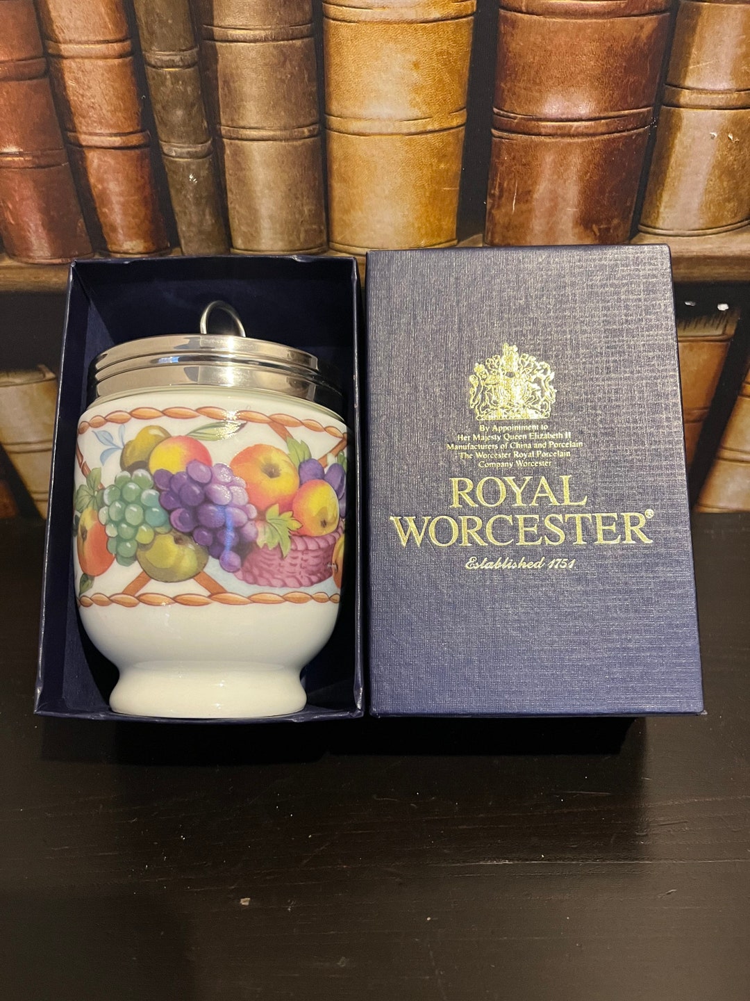 Very Rare Boxed JUMBO Royal Worcester Egg Coddler fruit Etsy