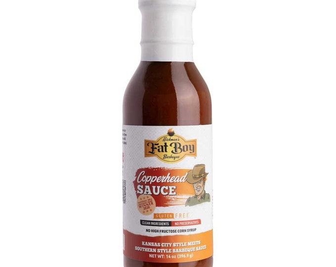 Sauce barbecue naturelle sans gluten Copperhead 12 oz