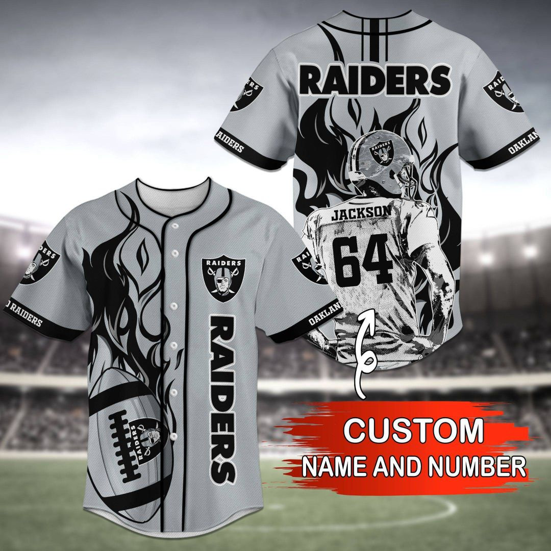 Personalized Las Vegas Raiders Baseball Jersey Shirt For Fans