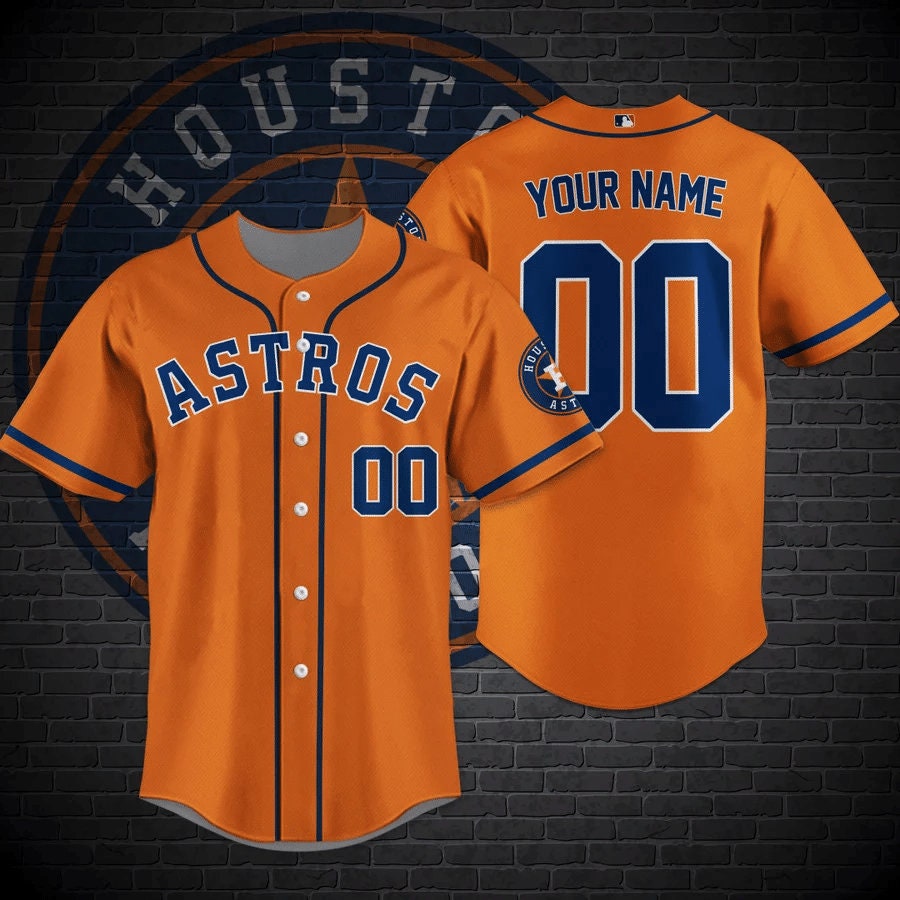 Custom Name And Number Houston Astros Stars Rainbow Hawaiian Shirt