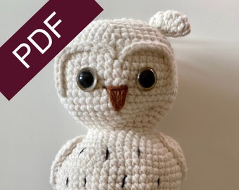 Instructions music box owl, DIY music box, crocheted snowy owl, gift for a birth