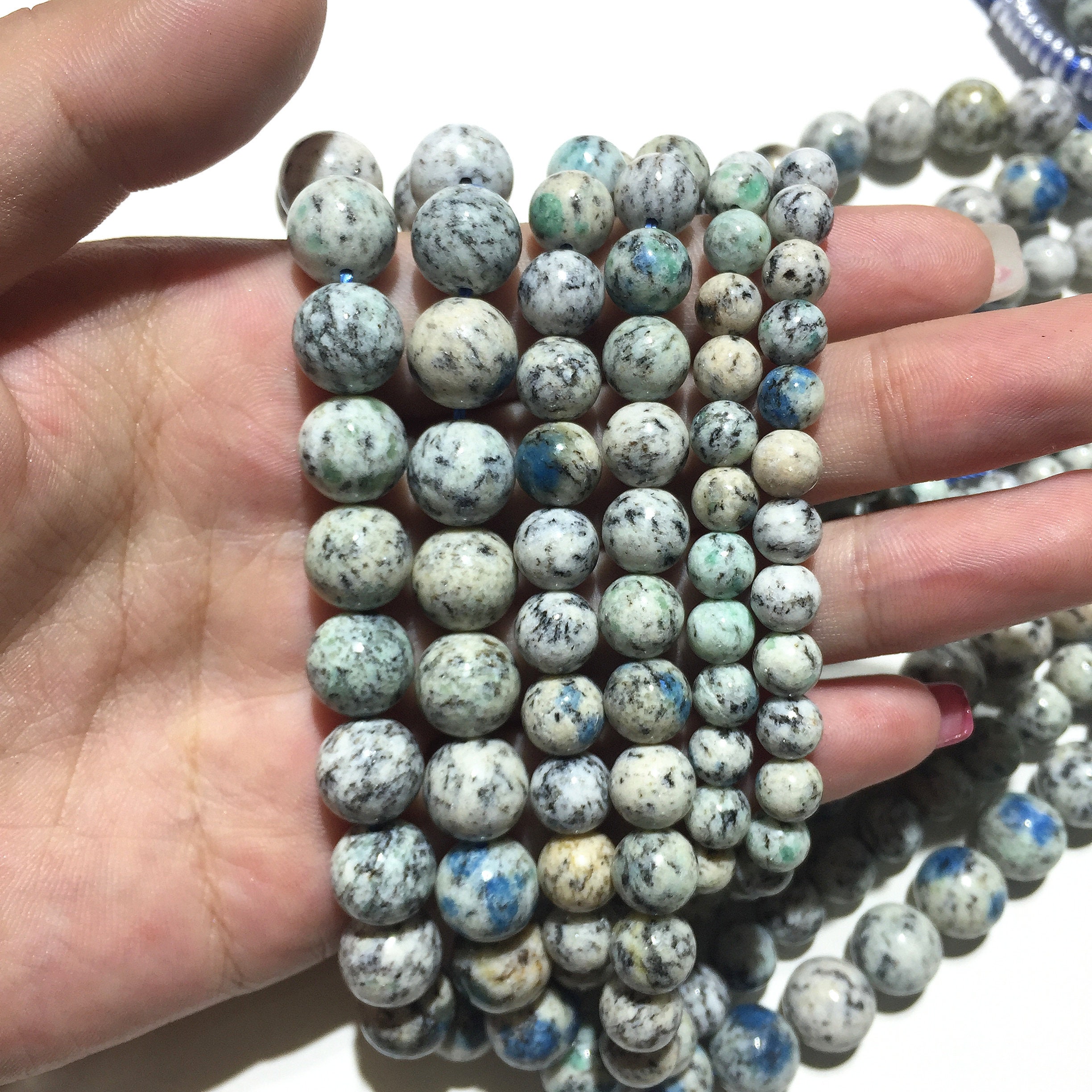 12mm Natural K2 stone Beads Gemstone Spacer Round Beads for Etsy