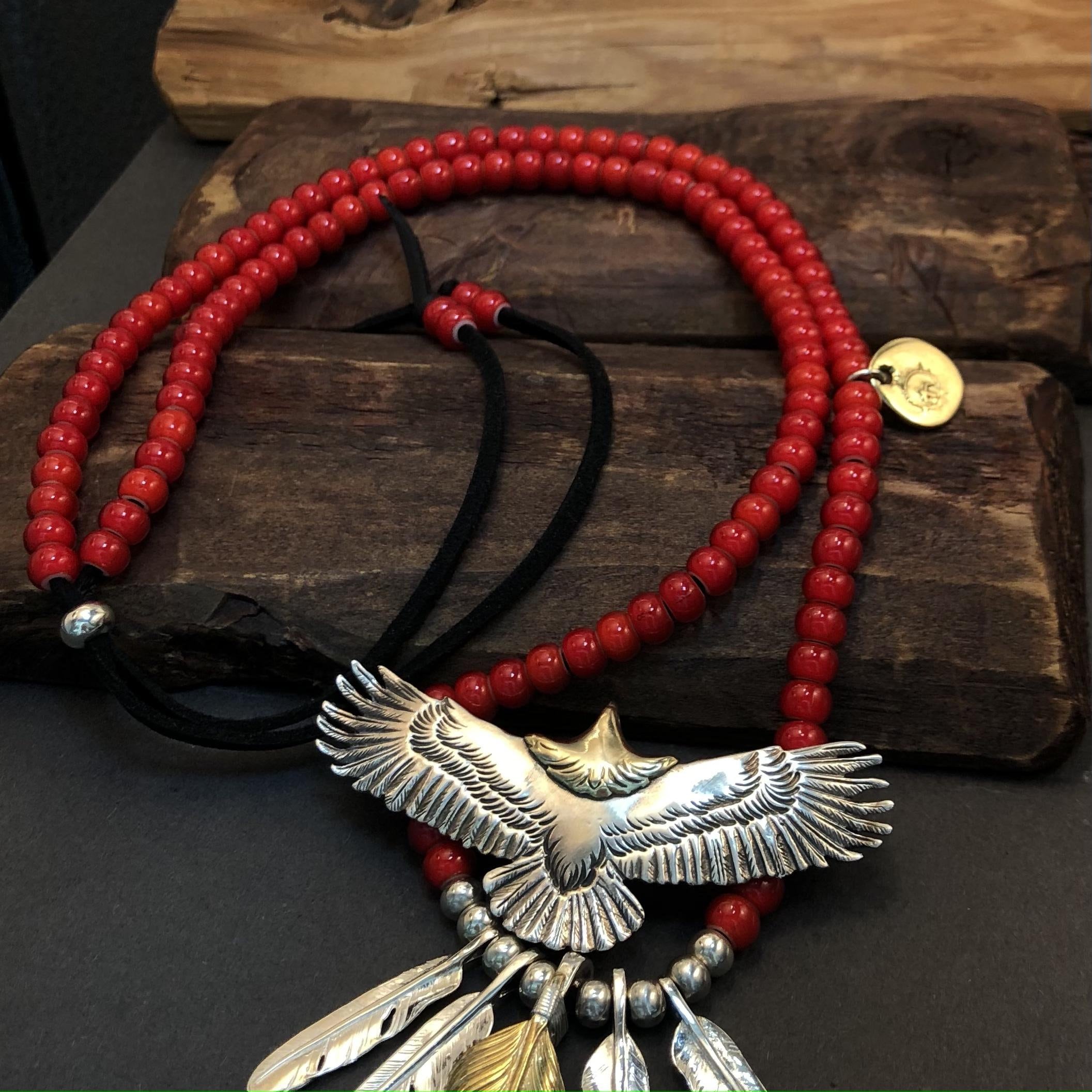 アクセサリー RED ROCK silver925 eagle feather choker RED ROCK silver925 eagle feather choker