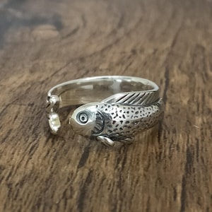 Retro Fish Ring Takahashi Goro 925 Sterling Silver Ring Man Woman Ring Lover Ring Biker Ring Engagement Ring Vintage Handmade Ring Gift