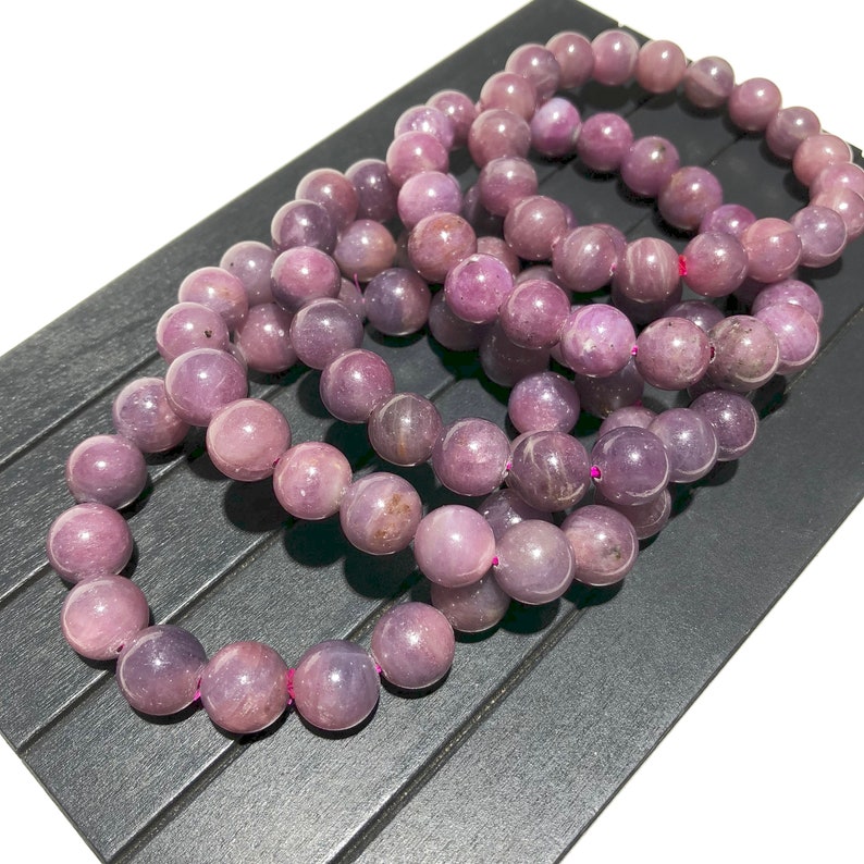 6mm 8mm 10mm 12mm Natural Red Ruby Beads Energy Gemstone Spacer Round Beads for Handcraft Bracelets Necklace DIY Jewelry Making Design