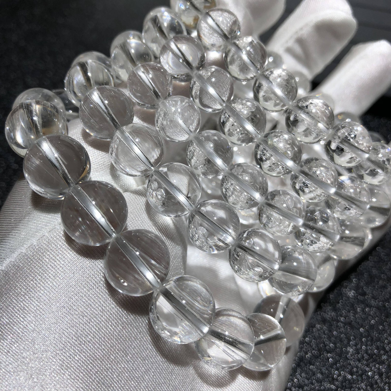 6mm 8mm 10mm Natural White Topaz Beads Bracelets Energy | Etsy