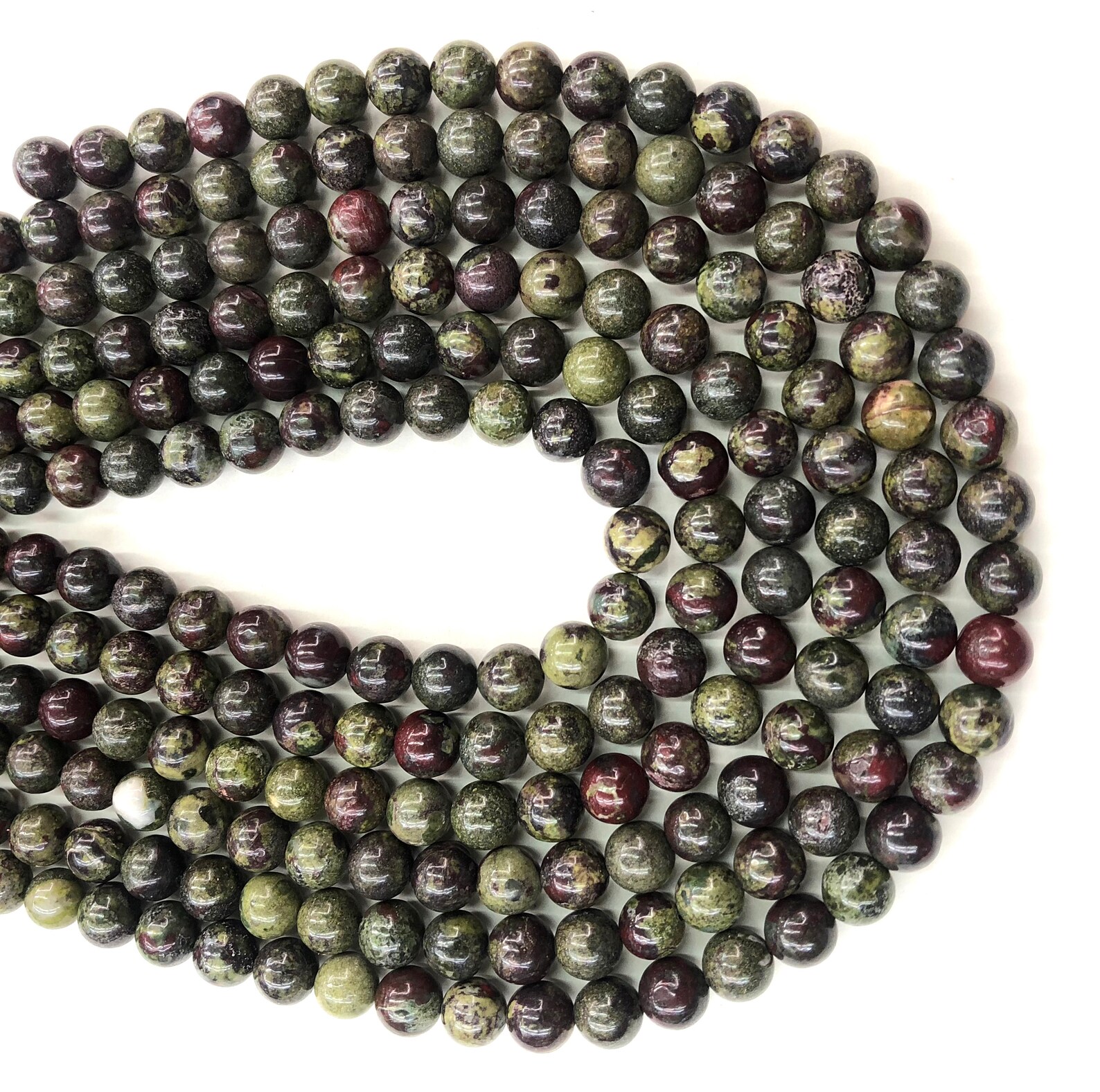 6mm Natural Dragon Blood Stone Beads Gemstone Spacer Round - Etsy
