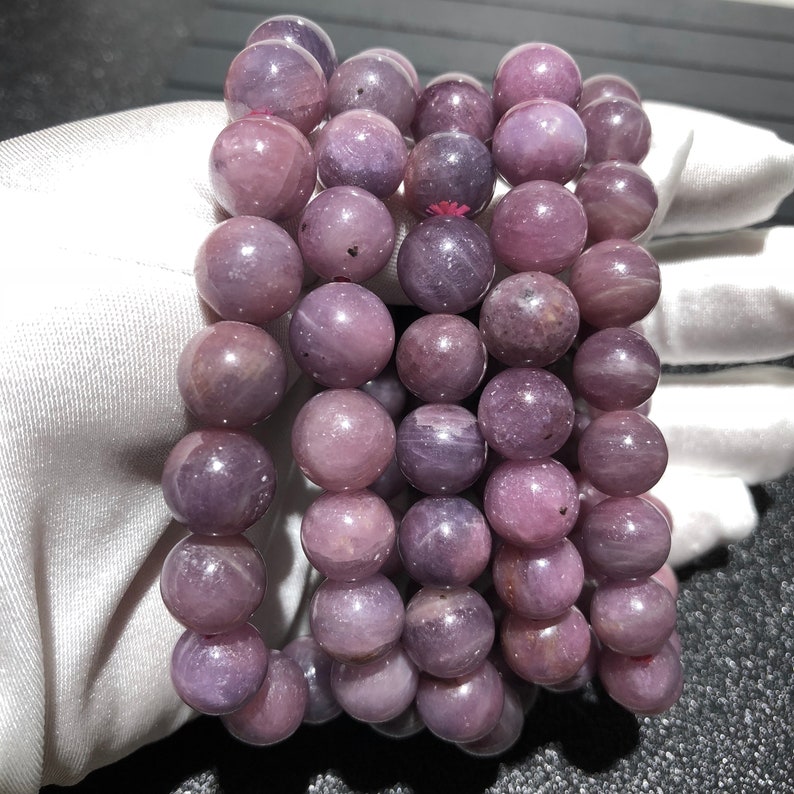 6mm 8mm 10mm 12mm Natural Red Ruby Beads Energy Gemstone Spacer Round Beads for Handcraft Bracelets Necklace DIY Jewelry Making Design