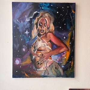 Doja cat original painting, acl festival