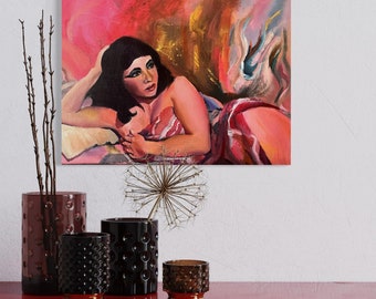 Retrato original de Elizabeth Taylor como Cleopatra