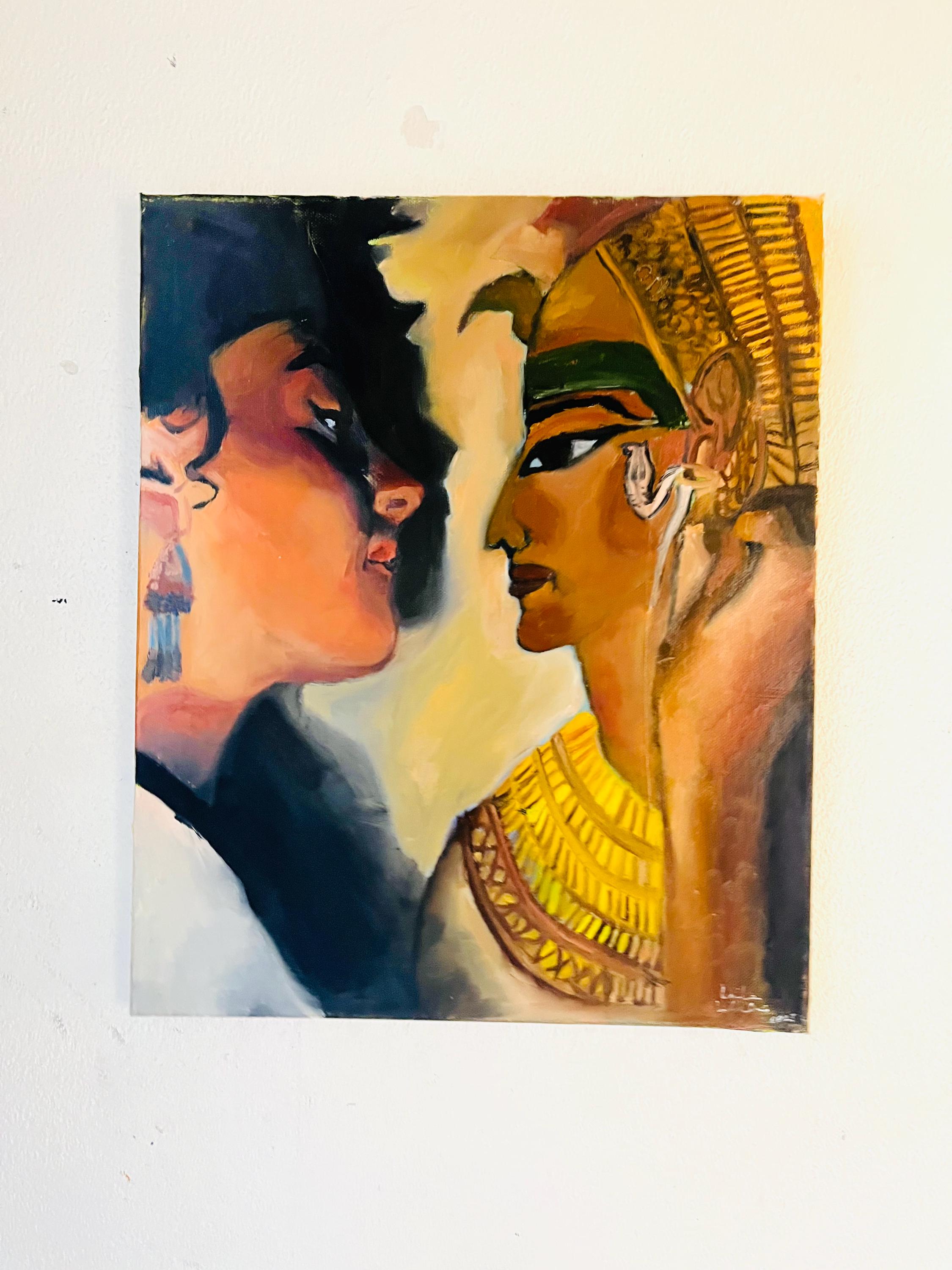 Tapisserie Murale Portrait Reine Néfertiti, Oriental Weavers 42x30 Pouces - Neuf