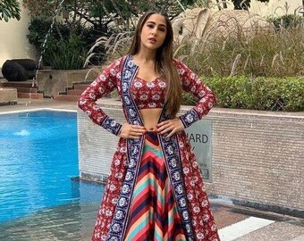 indo western lehenga for girls