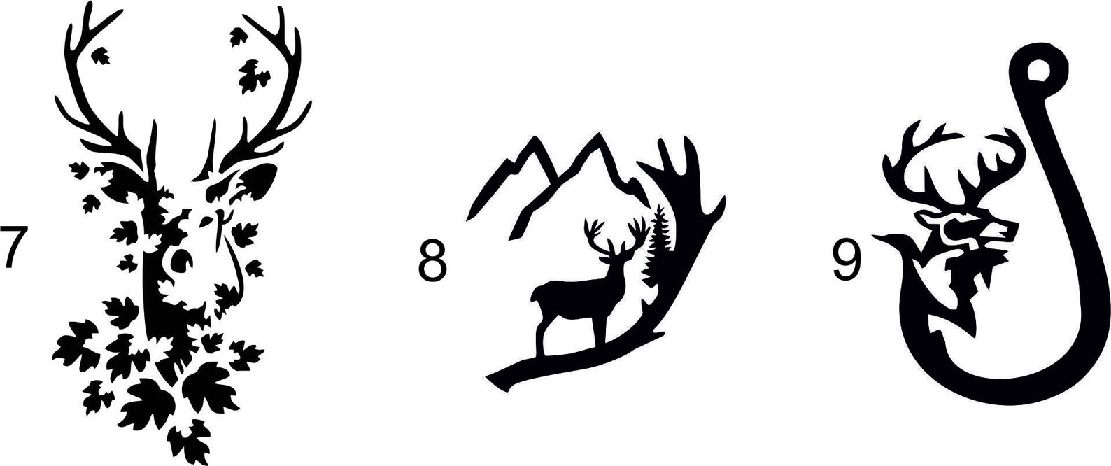 Custom leather stamp DEER .Customized Brass Stamp for Etsy