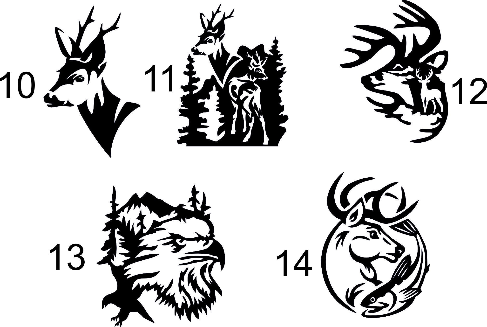 Custom leather stamp DEER .Customized Brass Stamp for Etsy