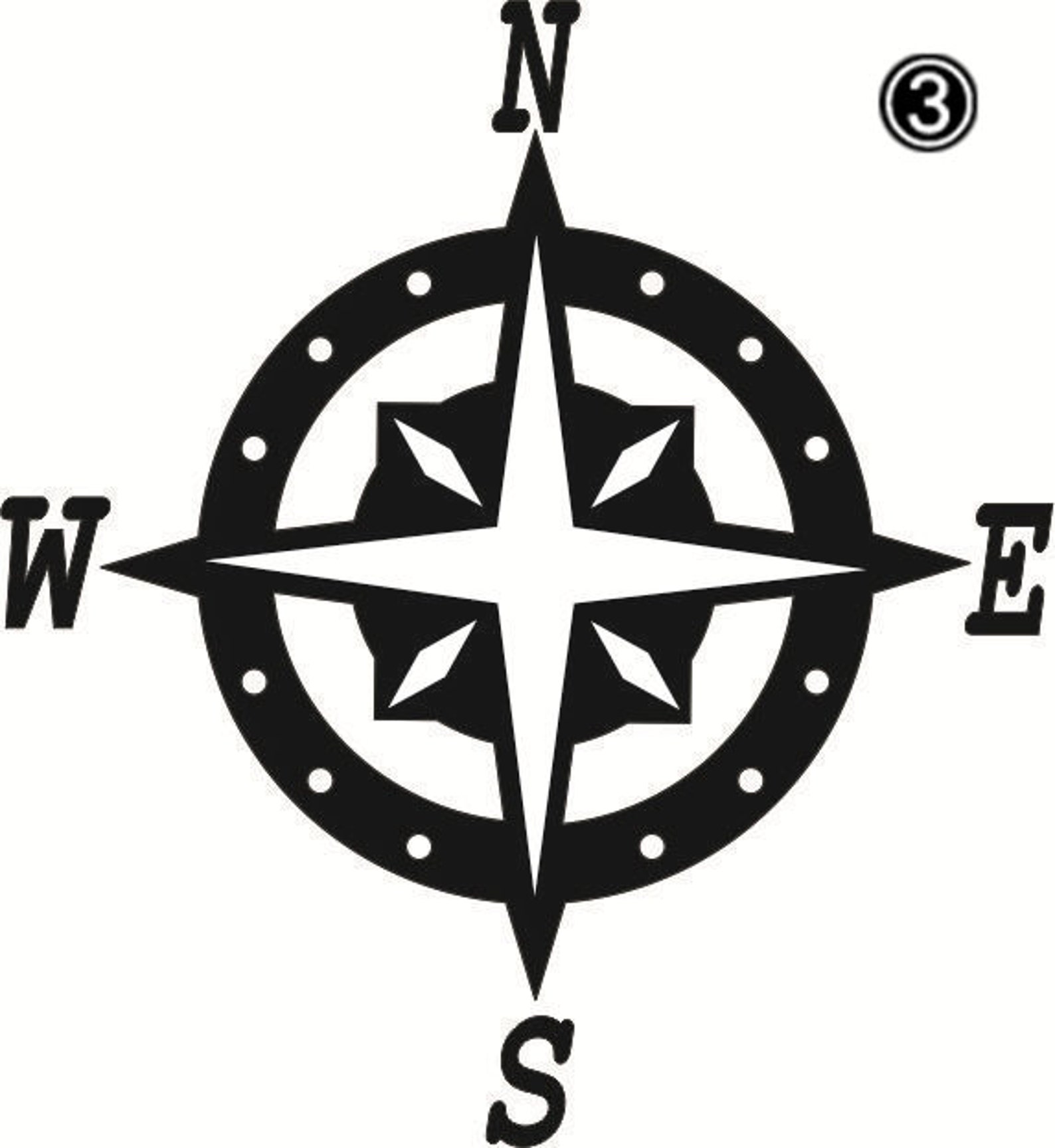 Custom leather stamp Compass. Customized Brass Stamp for Etsy