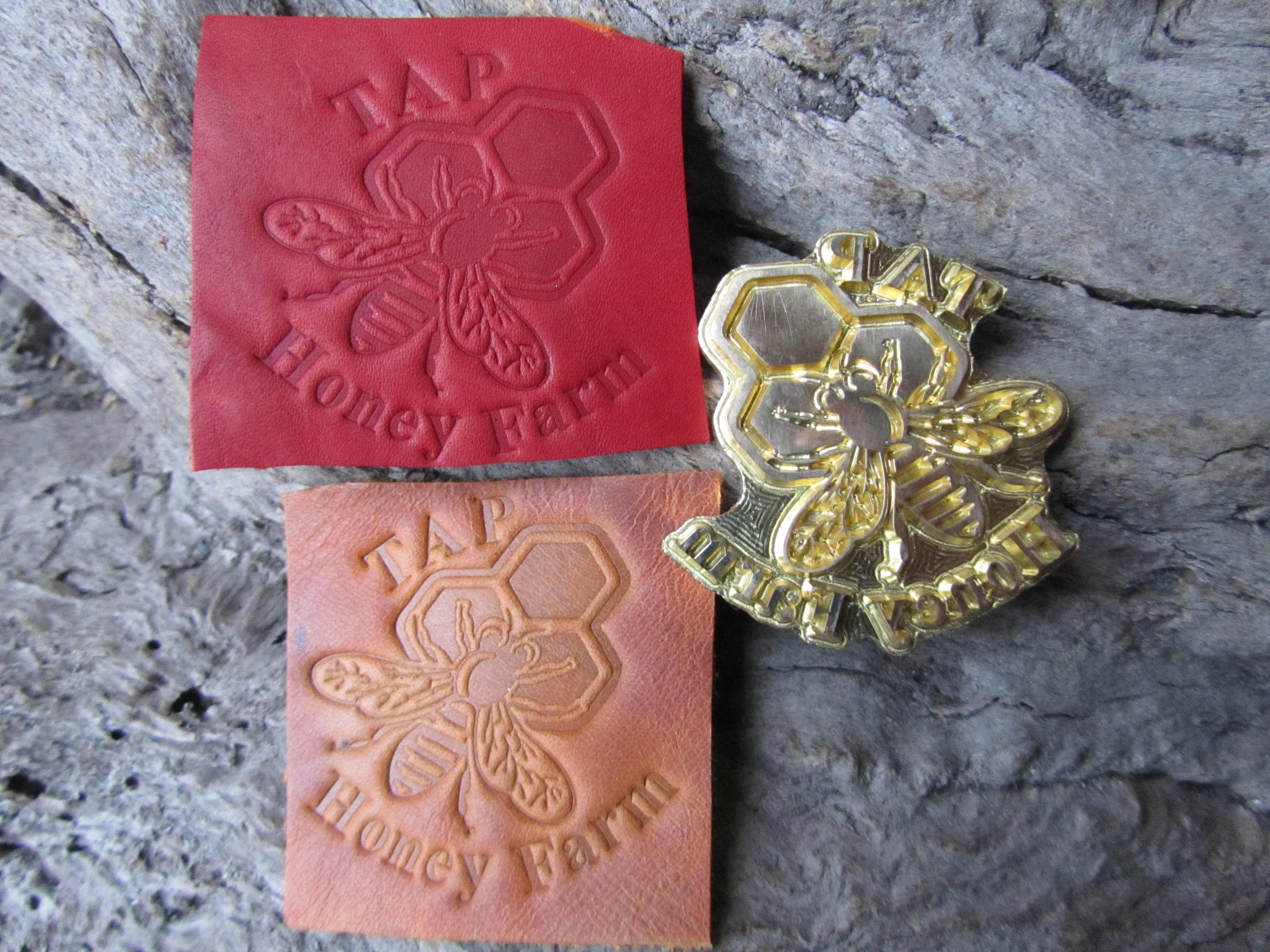 Custom leather stamp. Customized brass stamp for leather. Etsy