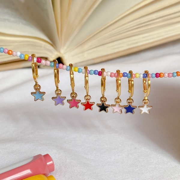 star earrings | hypoallergenic & tarnish resistant huggies