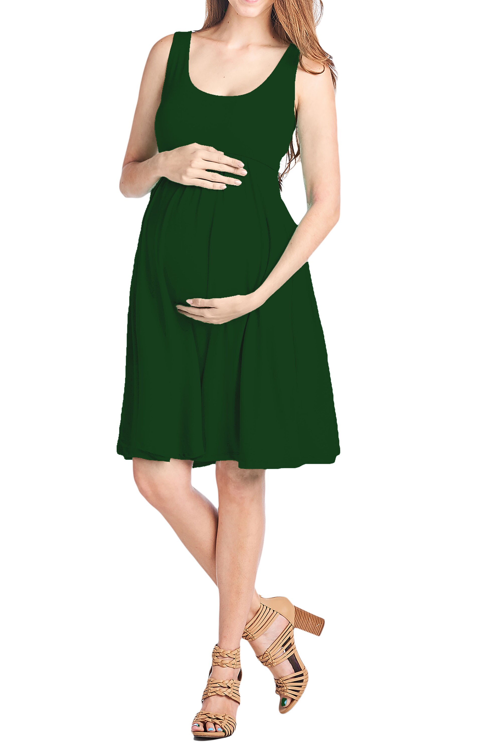 Maternity Tank Dress Jersey Knee Length Tank Dress for All Etsy