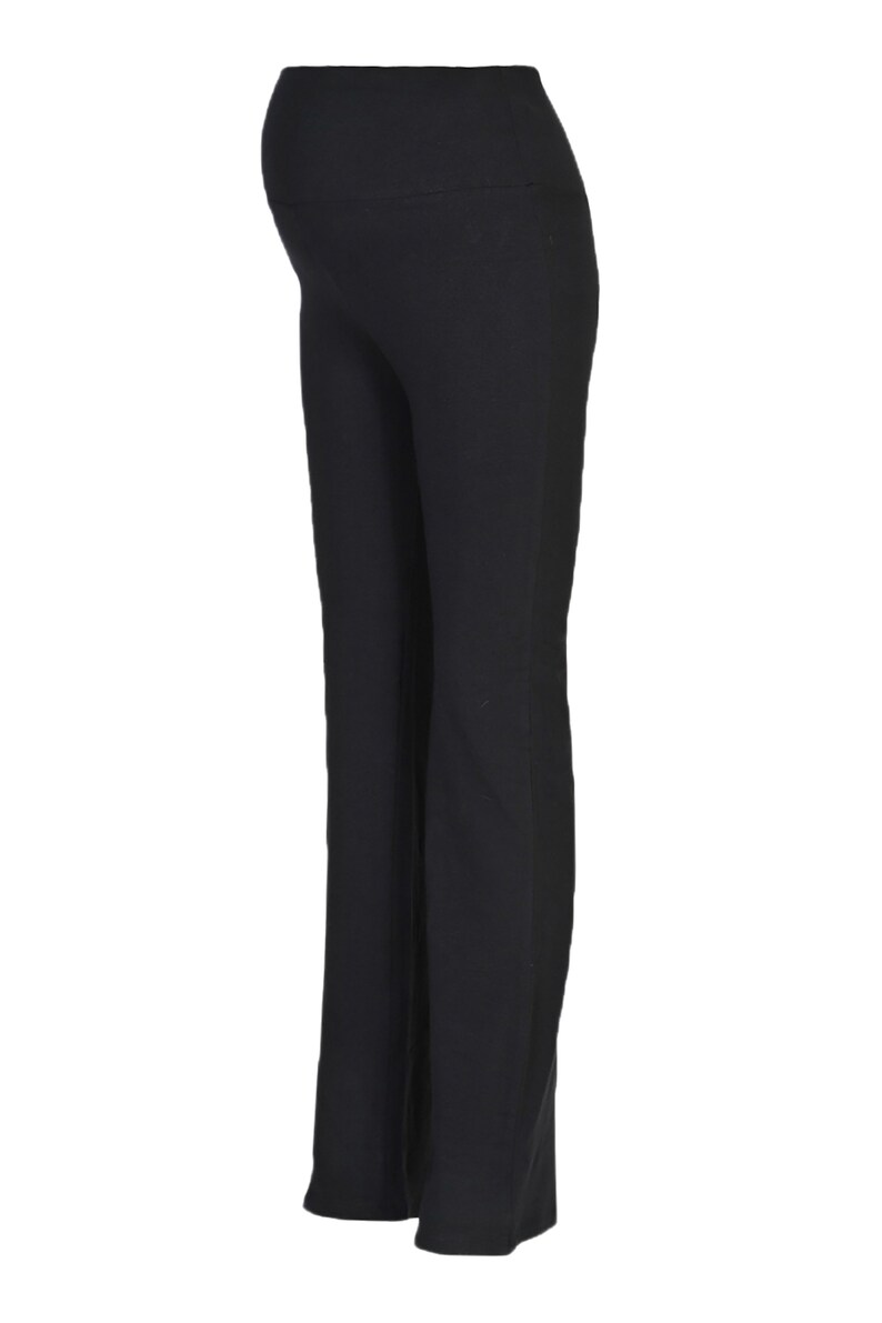 Comfortable Maternity Pants Fold Over Straight Lounge Pants Etsy