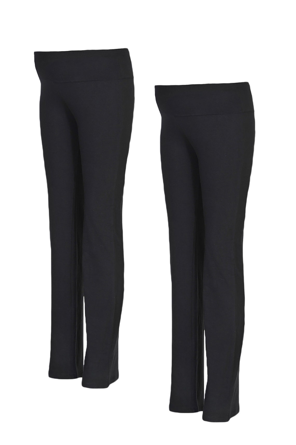 Comfortable Maternity Pants Fold Over Straight Lounge Pants Etsy