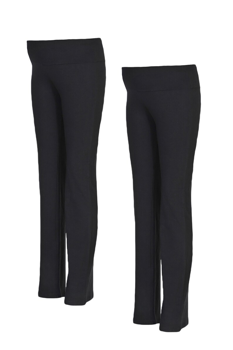 Comfortable Maternity Pants Fold Over Straight Lounge Pants Etsy