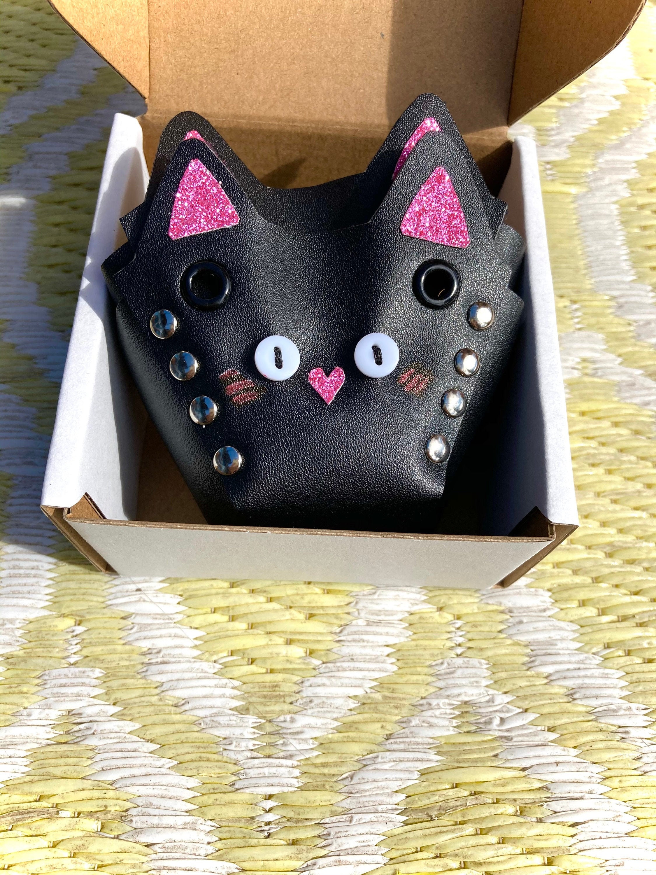 Roller Skate Kawaii Kitty Caps - Black