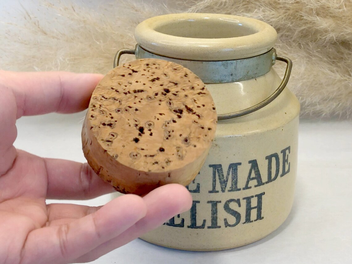 Vintage Homemade Relish Jar Stoneware Pottery Relish Jar Etsy