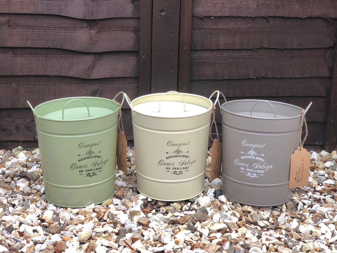 Handmade Metal Compost Bin Indoor Compost Bin Vintage Etsy