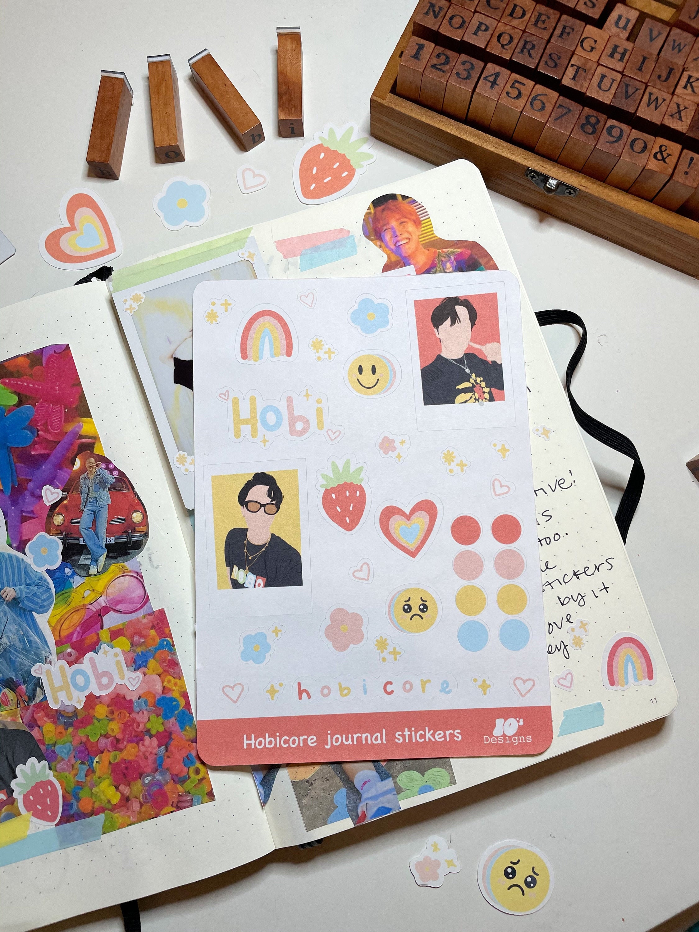Hobicore Journal Stickers - BTS J-hope sticker sheet