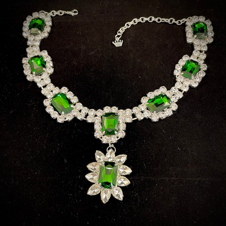 Elizabeth Taylors Bulgari Emerald & D Iamond Suite Necklace | Etsy UK