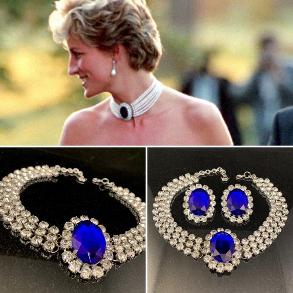 Princess Diana necklace imitation / Lady Diana / Costume jewellery / Drag Queen Jewelry / Fancy Dress