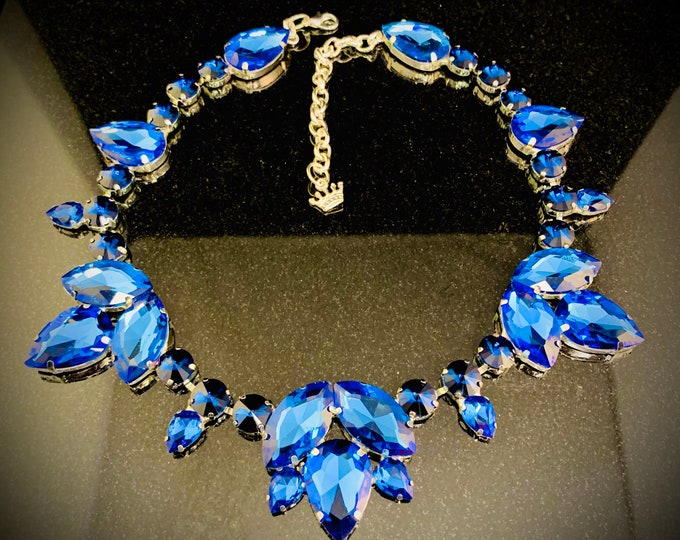 Sapphire Elegant Statement Necklace