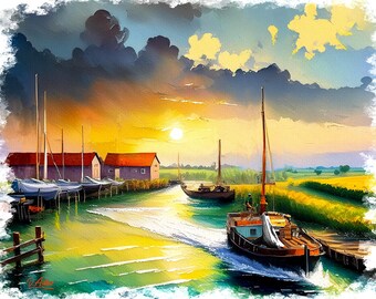 Twilight by the Riverbank