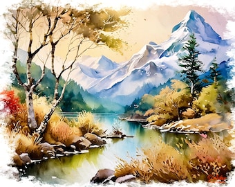 Mountain Blossoms at Dawn