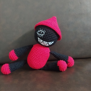 FNF True Expunged Plush, Custom FNF crochet doll